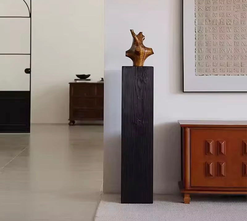 Freya Side Tall Japandi Veneer Table