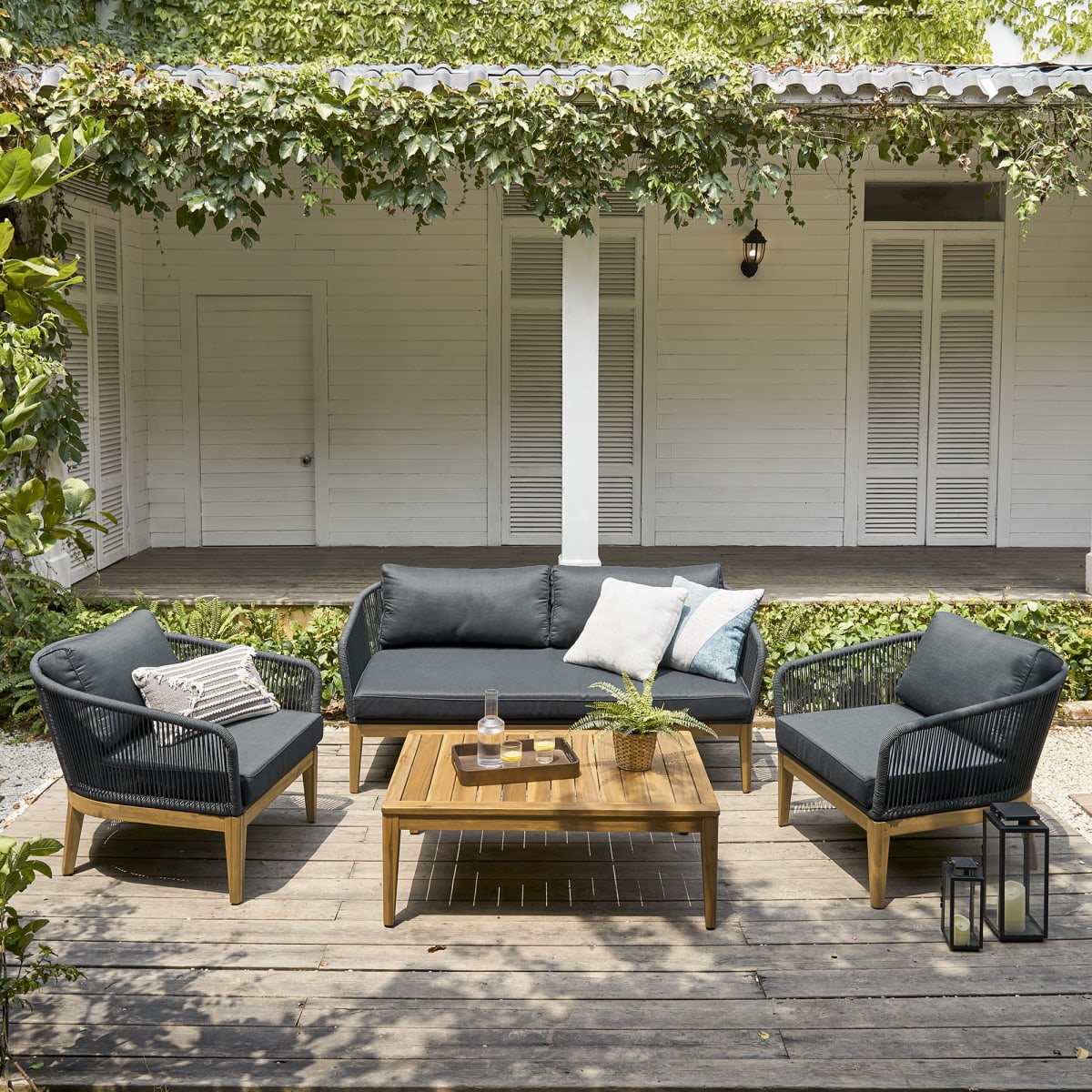 Godavari Premium Outdoor Rope Set - premium rope outdoor furniture - The Flamingo Life