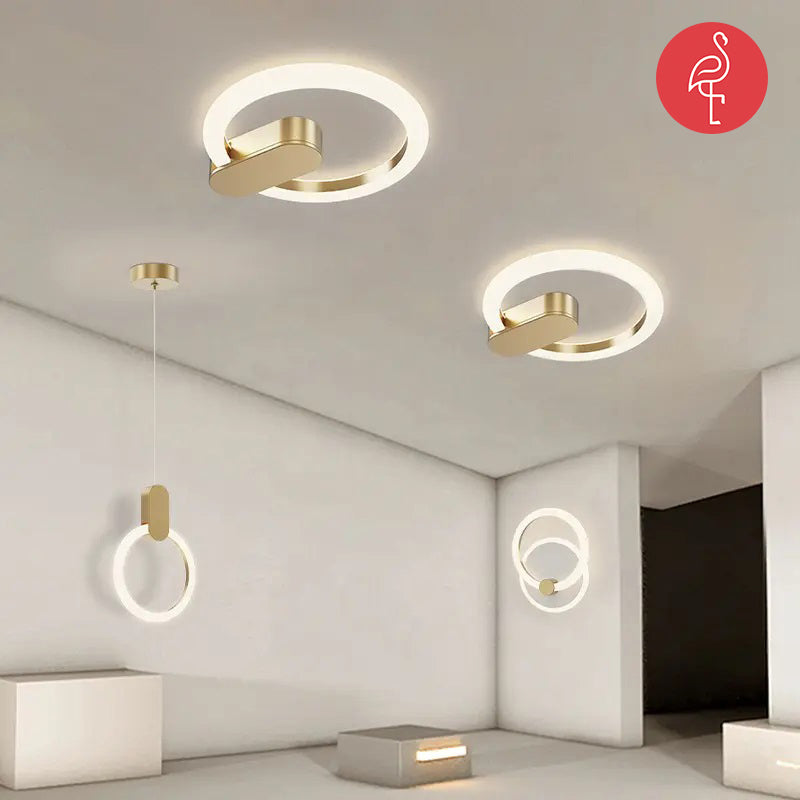 HALO Ceiling Light – detail view – designer ceiling light India – The Flamingo Life