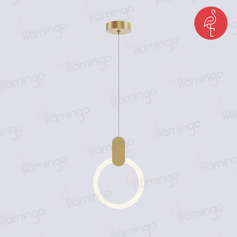HALO Ceiling Light – warm glow on – designer ceiling light India – The Flamingo Life