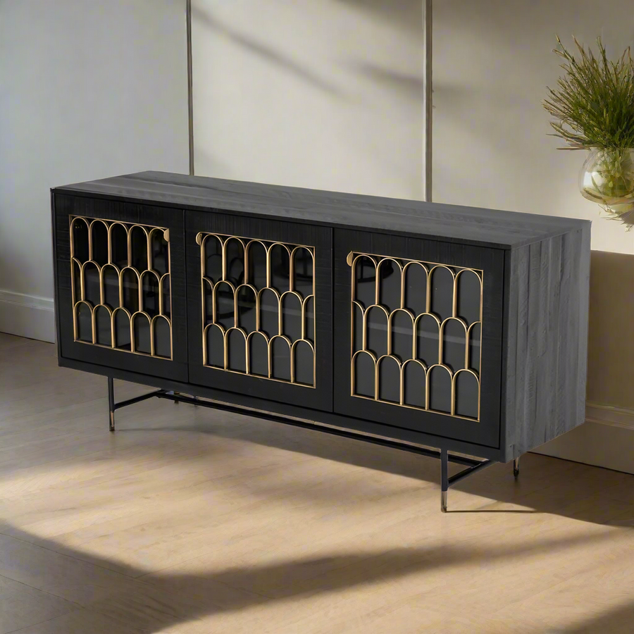 Honeycomb Veneer Sideboard