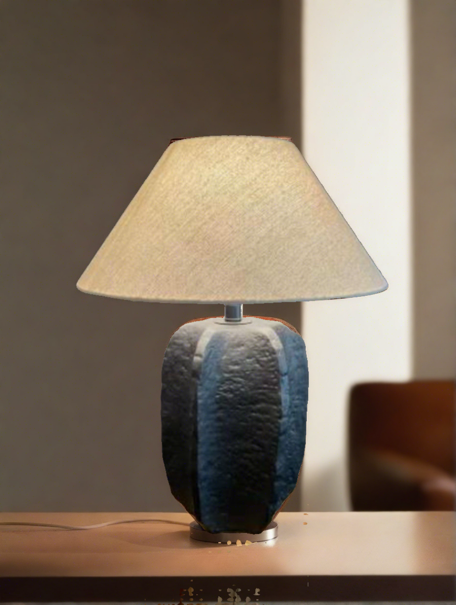 Shogun Bed Lamp Japanese Limited Collection – side view – luxury bedside lamp India – The Flamingo Life