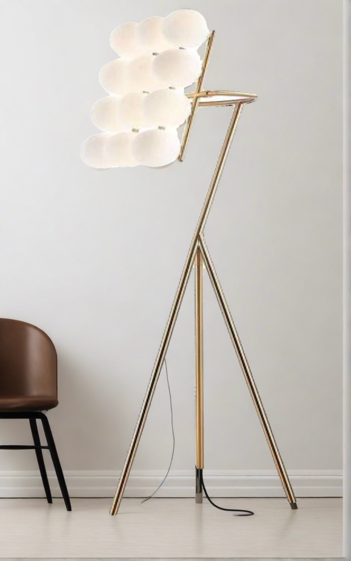 Spotlight Tall Lamp – lifestyle view – luxury floor lamp India – The Flamingo Life