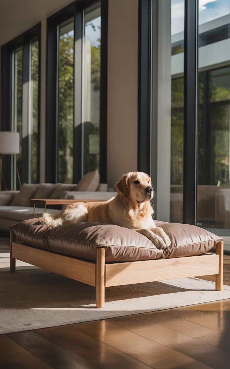 Sabi Slumber – Solid Teak Pet Sofa Bed