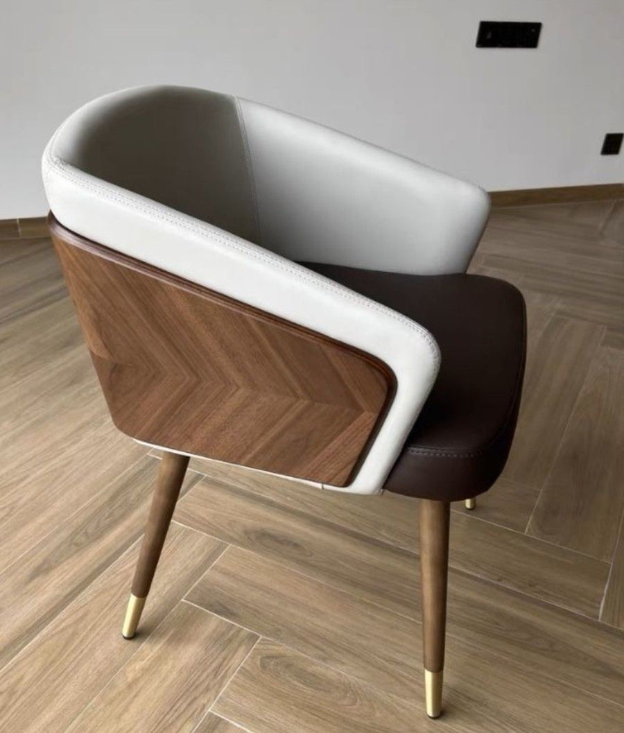 Nami Tub Japandi Boucle Dining Chair