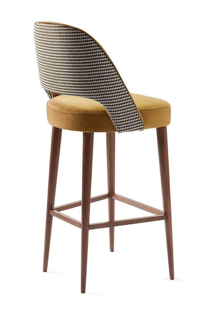 Hiro Upholstered Japandi Boucle Bar Stool