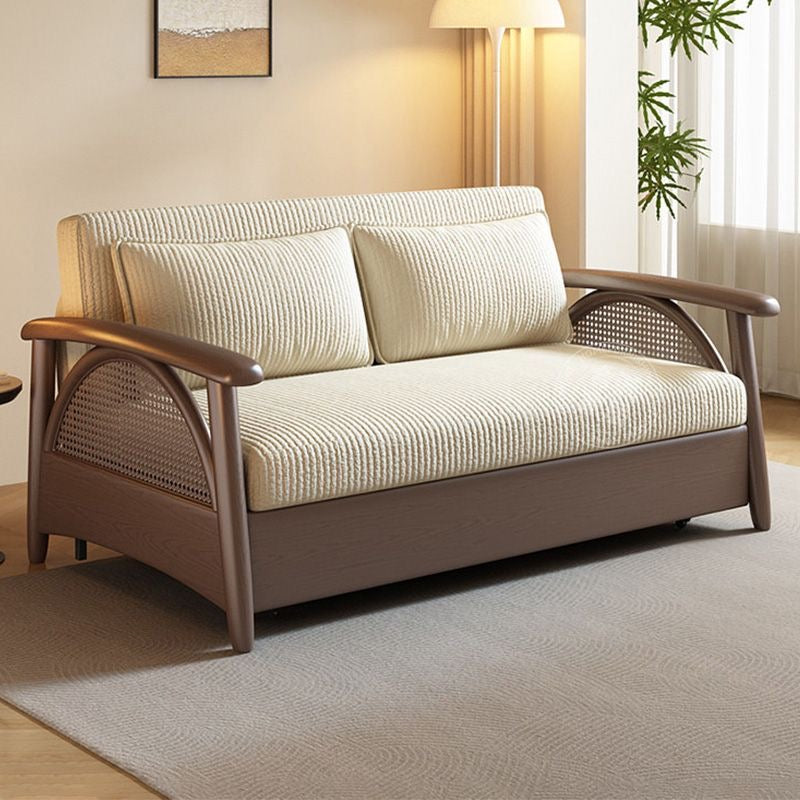 Haru Ribbed Suede Loveseat - suede fabric loveseat - The Flamingo Life