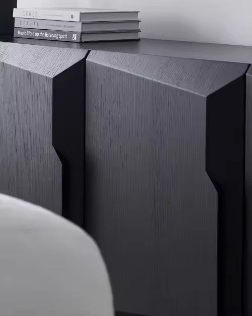 Tova Geometric Stylish Console detail view - console table - The Flamingo Life