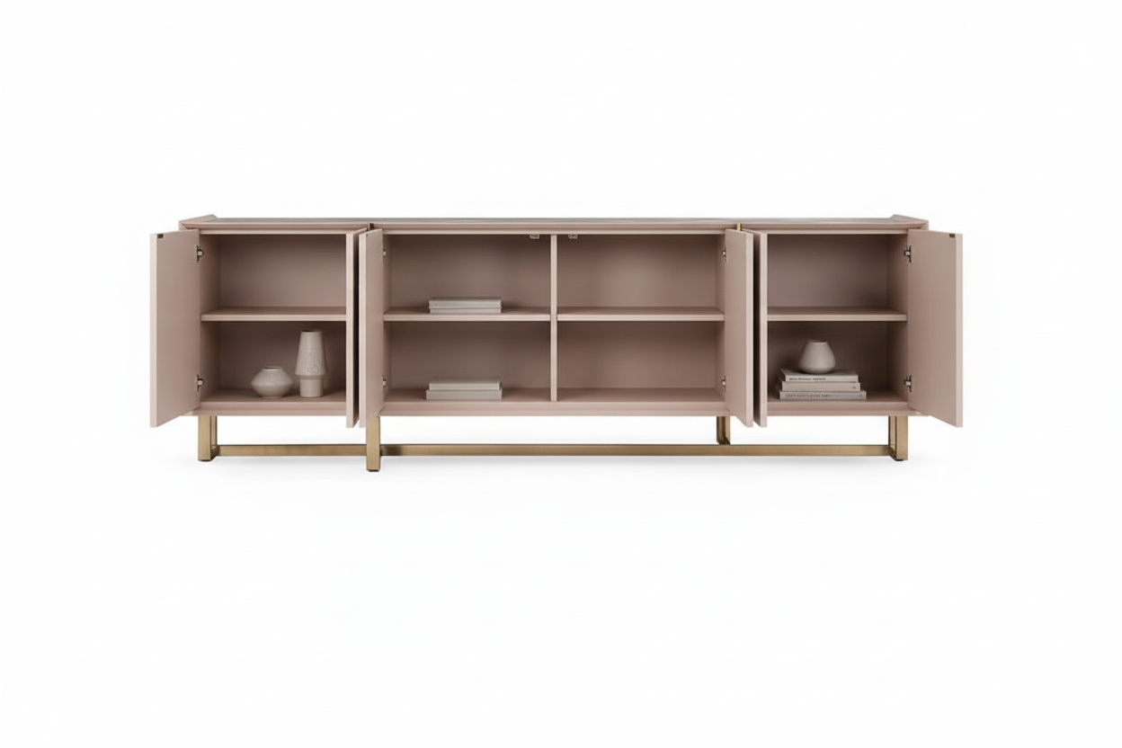 Olin Console Foyer/Entryway Veneer Sideboard