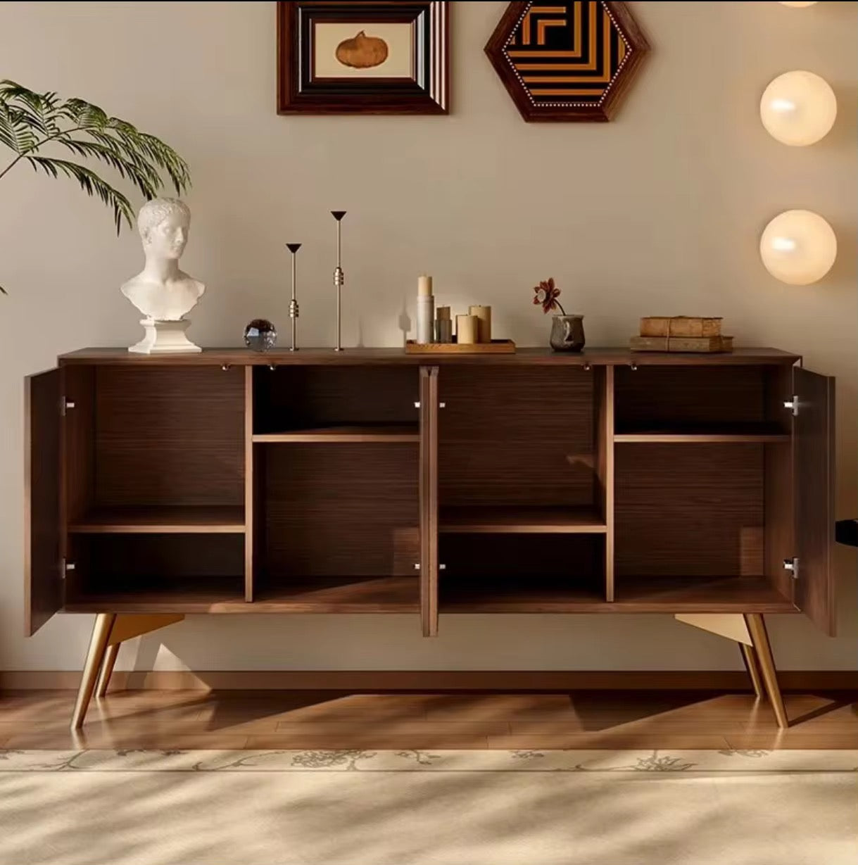 Soma Nordic Wooden Sideboard view 7 - sideboard - The Flamingo Life
