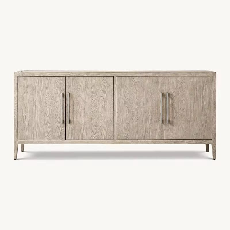 Soma Nordic Wooden Sideboard detail view - sideboard - The Flamingo Life