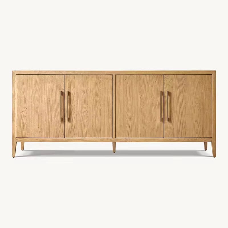 Soma Nordic Wooden Sideboard side view - sideboard - The Flamingo Life