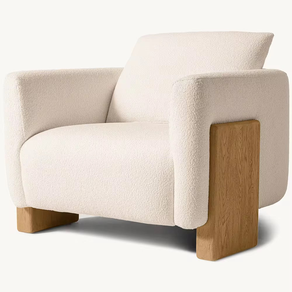 Lysa Nordic Elegant Accent Chair side view - accent chair - The Flamingo Life