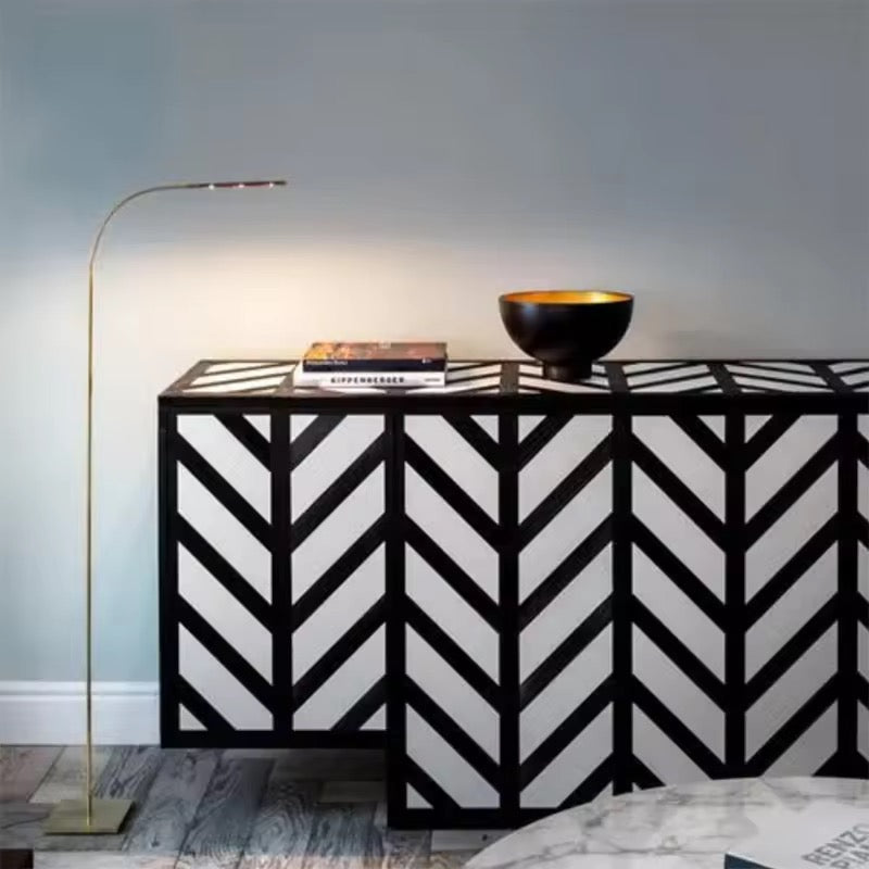 Haven Glory Sideboard/Console lifestyle view - wood veneer console table - The Flamingo Life