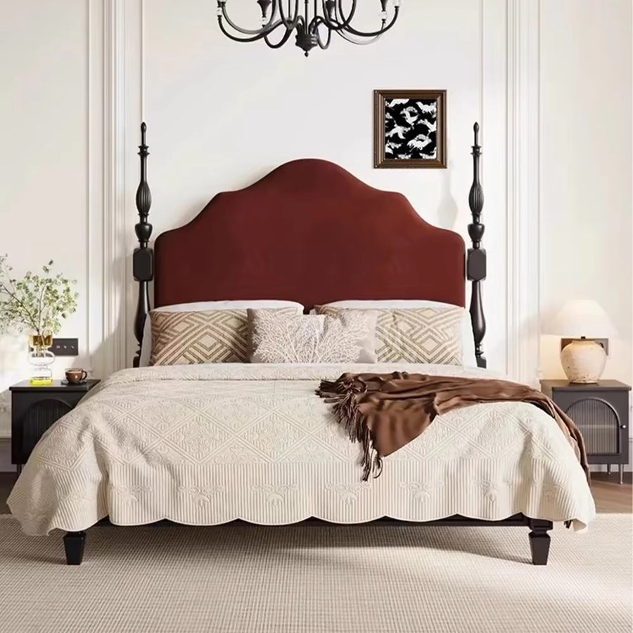 Maharani Upholstered Velvet Bed