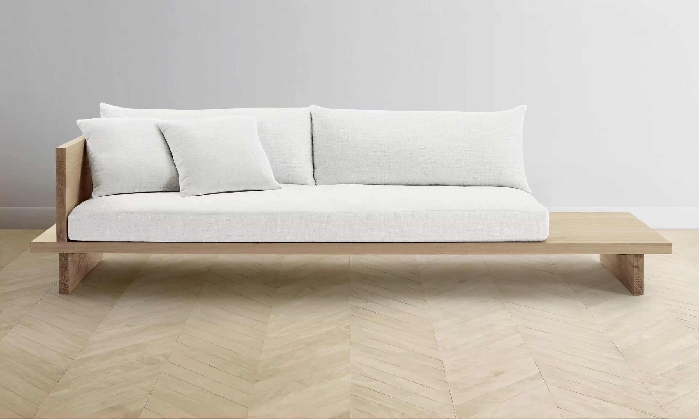Raisin Japandi Couch lifestyle view - Japandi sofa - The Flamingo Life