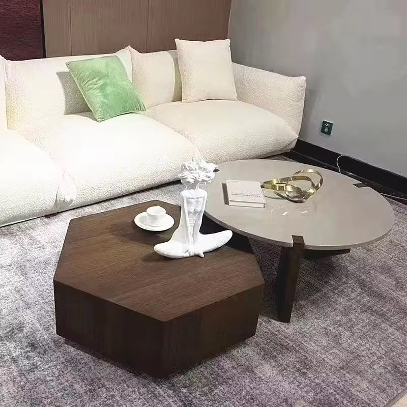 Skava Nordic Styled Coffee Table lifestyle view - wood veneer coffee table - The Flamingo Life