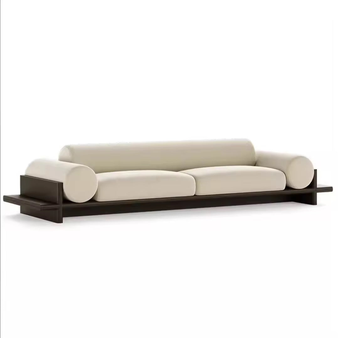 Elandra Classy Couch Set close-up - boucle fabric sofa - The Flamingo Life