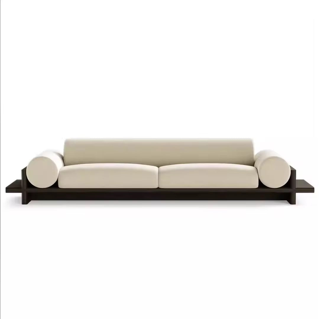 Elandra Classy Couch Set side view - boucle fabric sofa - The Flamingo Life