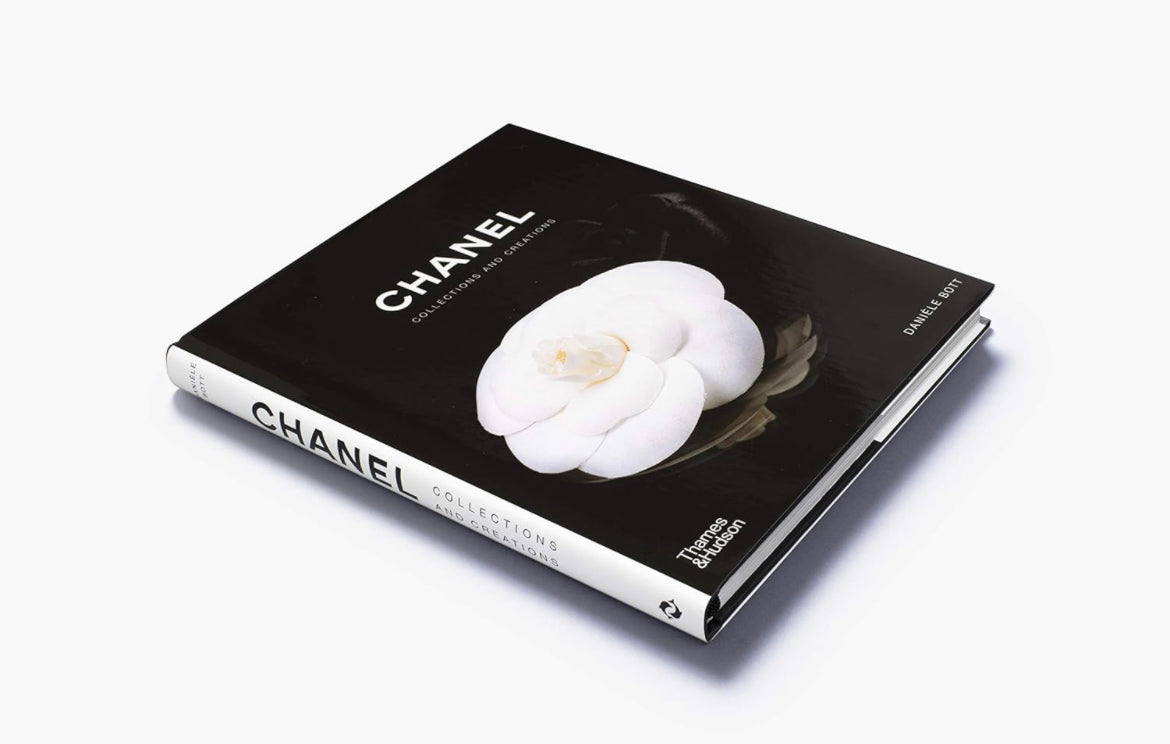Chanel Hardcover Coffee Table Book – open page view – luxury coffee table book India – The Flamingo Life