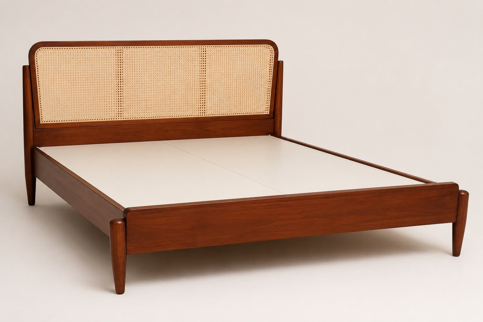Aurelia Japandi Rattan Bed