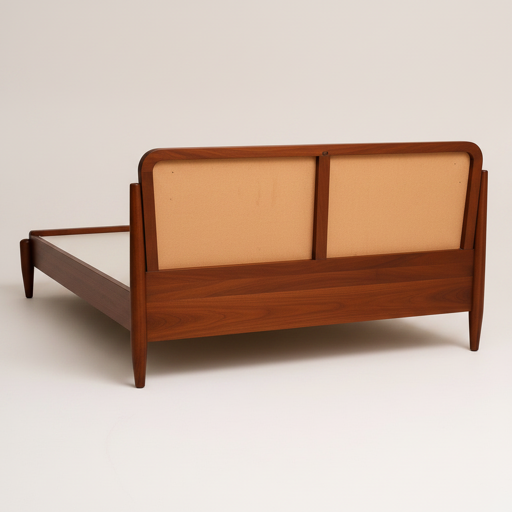 Aurelia Japandi Rattan Bed