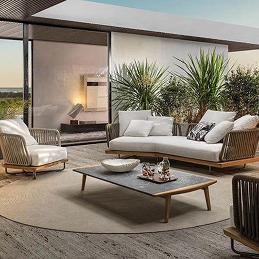 Jhelum Premium Rope Outdoor Set - premium rope outdoor furniture - The Flamingo Life