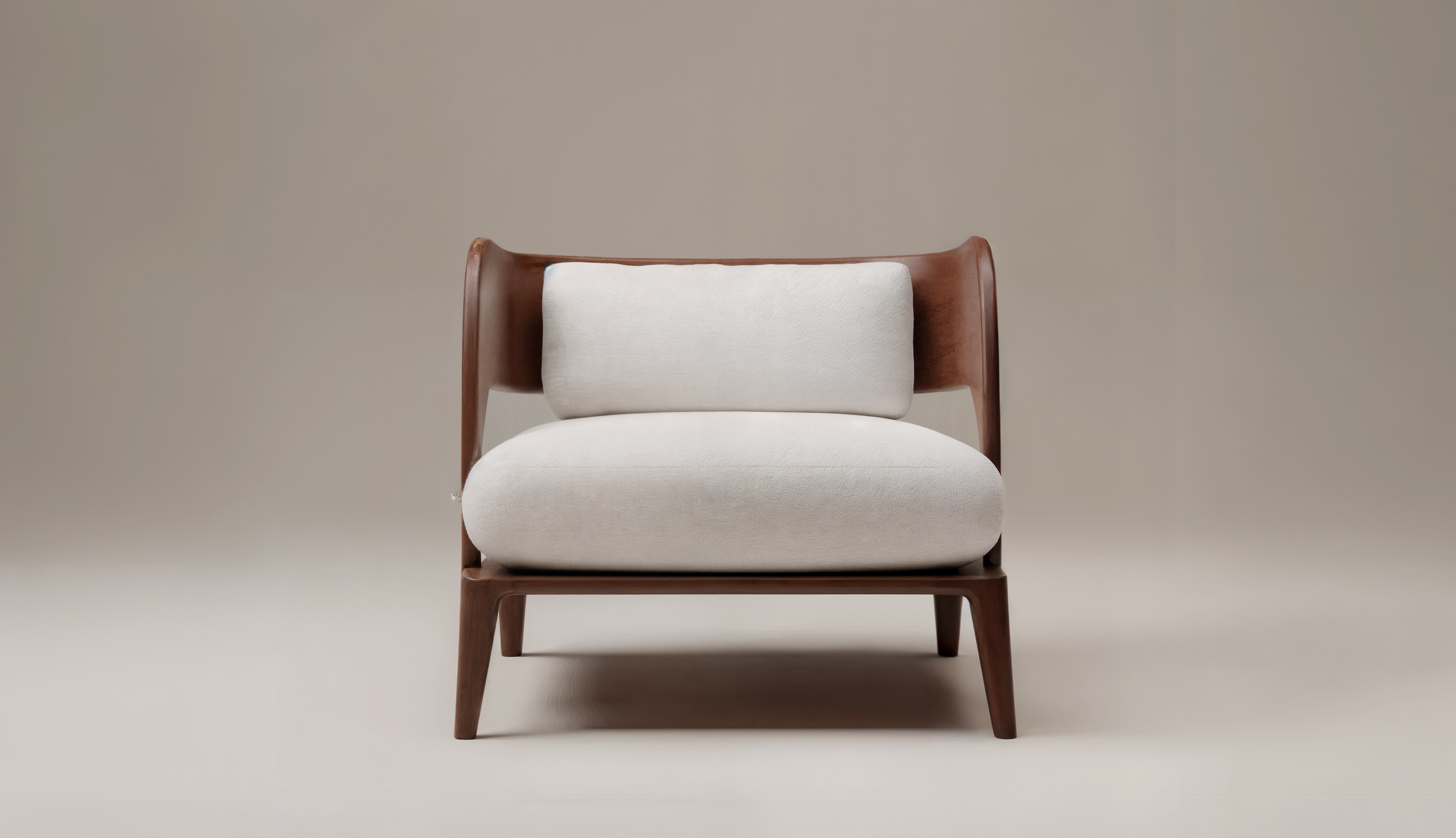 The Kei Accent Single Seater detail view - solid teak wood furniture - The Flamingo Life