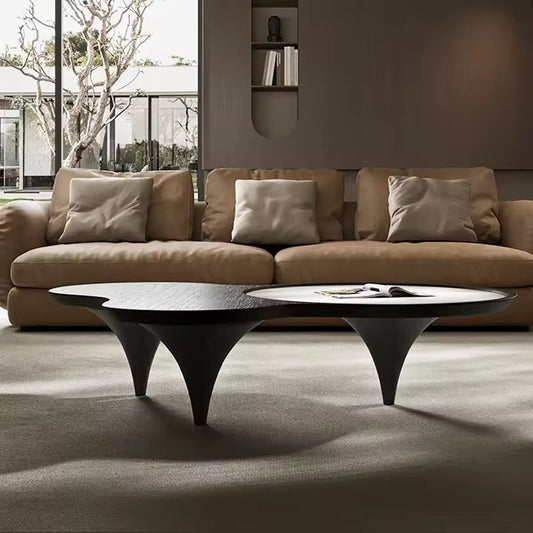 Kensho Coffee Table - marble coffee table - The Flamingo Life