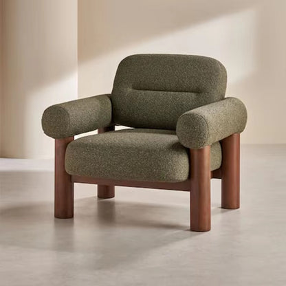 Koro Comfort Statement Chair - boucle fabric accent chair - The Flamingo Life