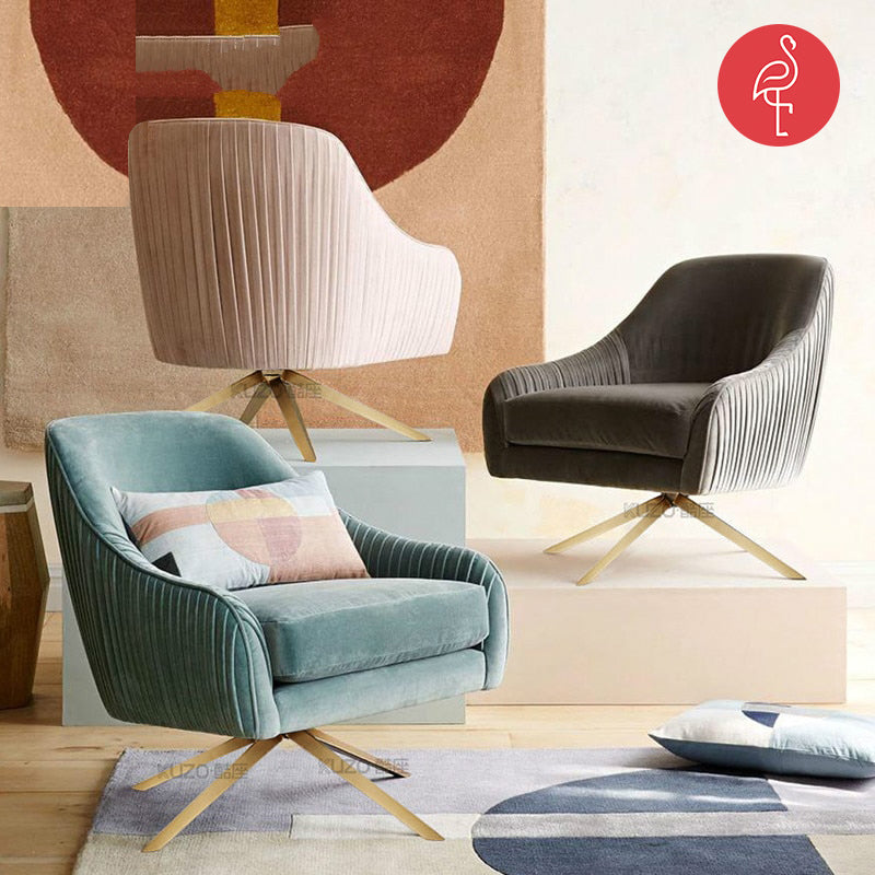 Louis Fashion Single Boucle Accent Chair
