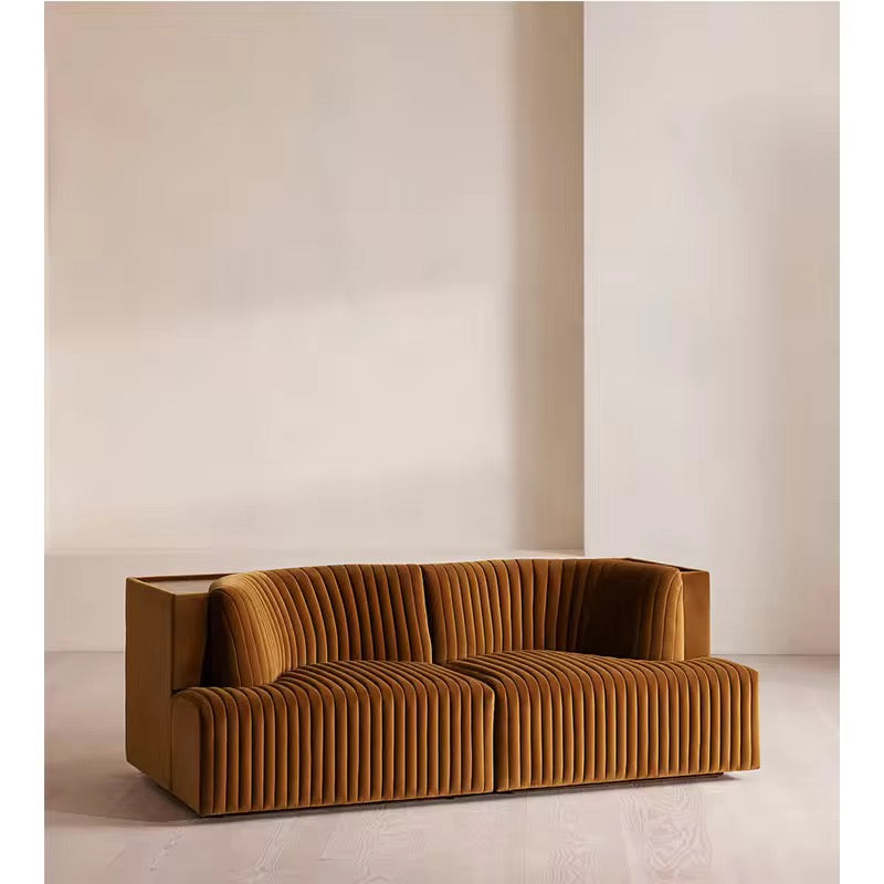 Lucen Abstract Suede Sofa