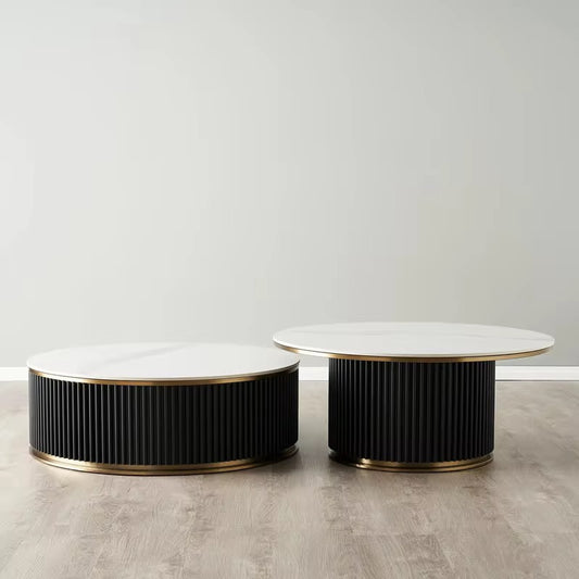 Magna Top Nesting Table Set - marble nesting table set - The Flamingo Life