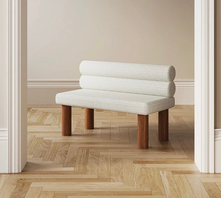 Minimalistic Japandi Style Boucle Sofa
