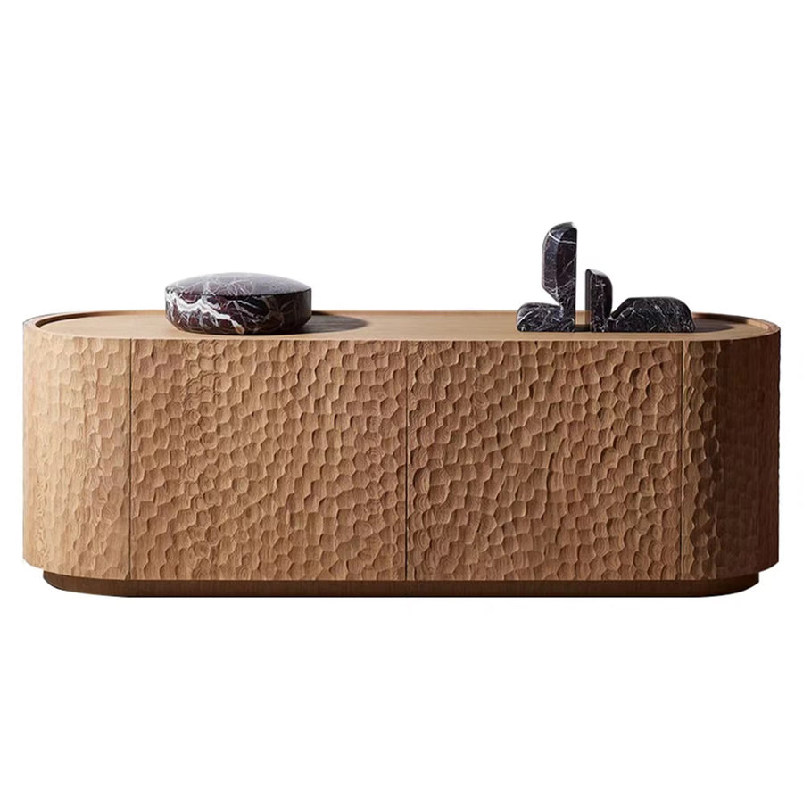 Nami Sculpted Mango Wood Console Table