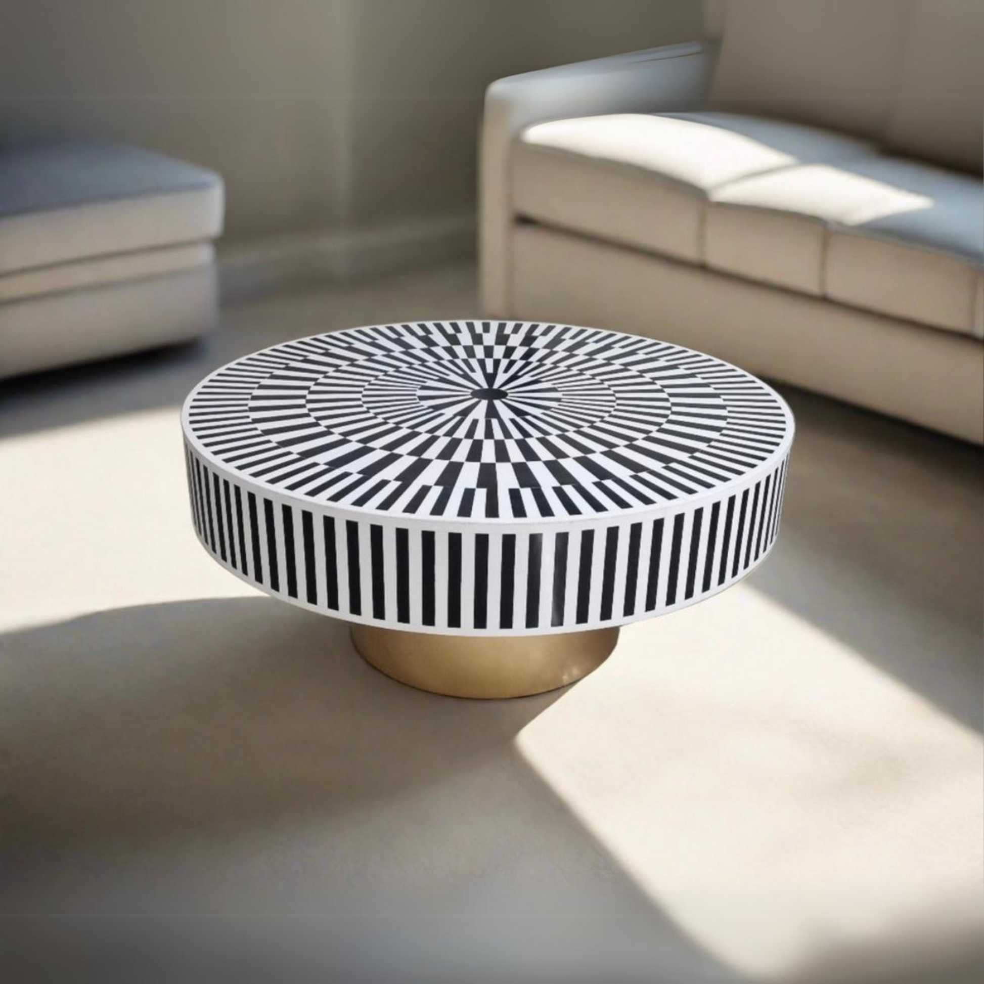 Bone Inlay Coffee Table