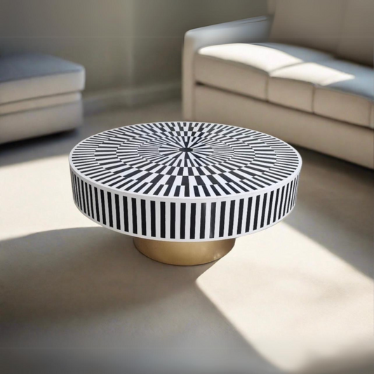 Bone Inlay Coffee Table
