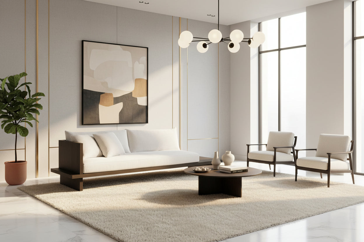 Raisin Japandi Couch - Japandi sofa - The Flamingo Life