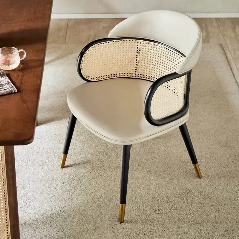 Rattan Foxy Boucle Accent Chair