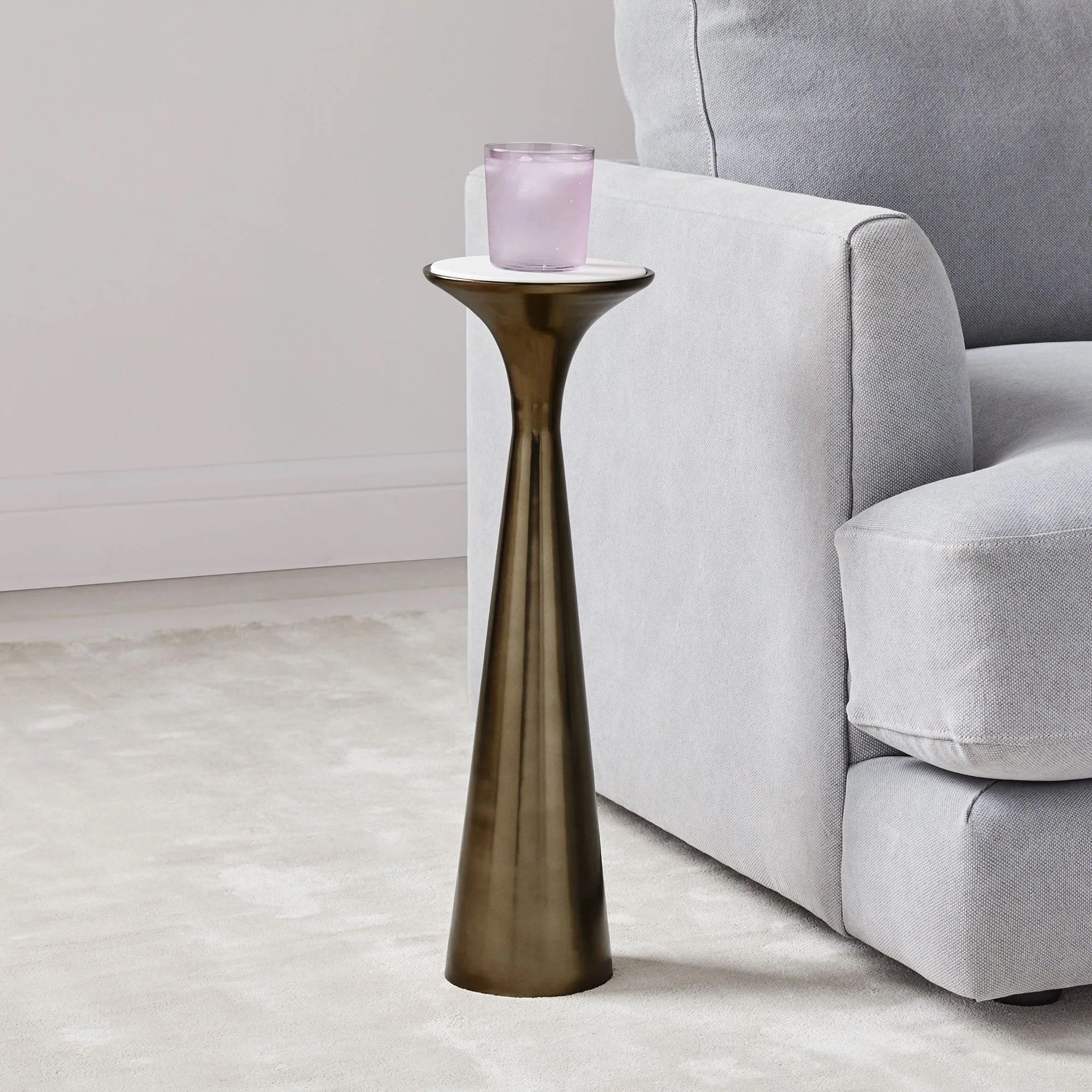 Rish Side/Drink Table - marble side table - The Flamingo Life