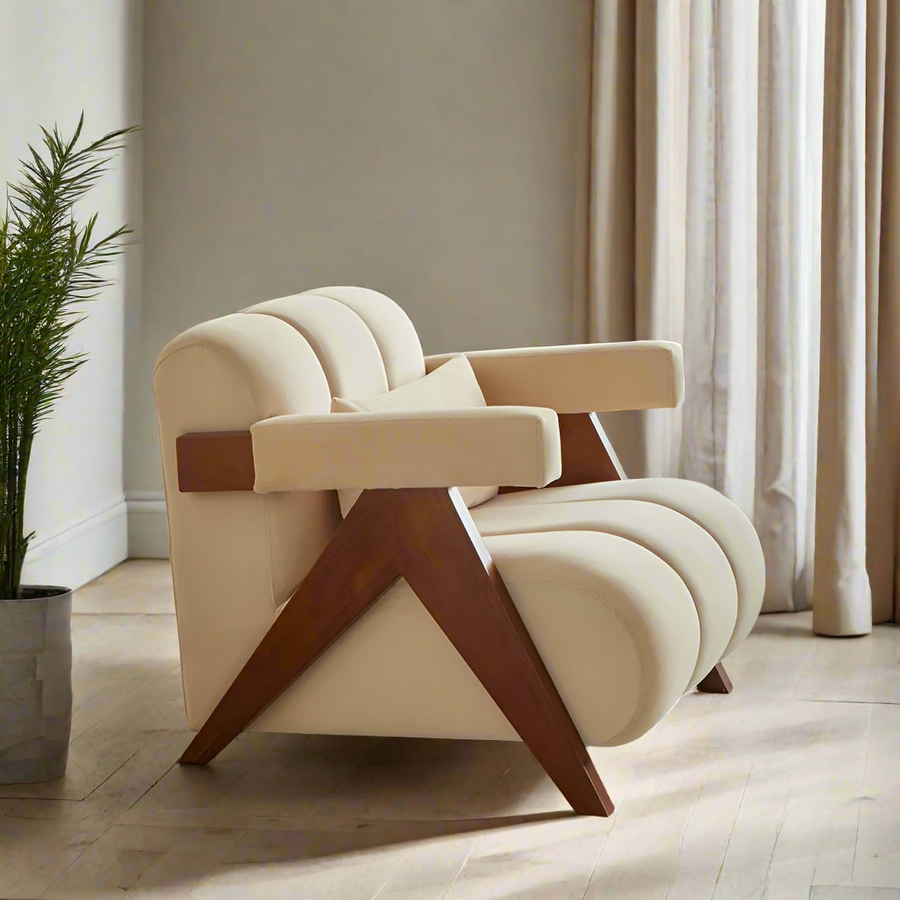 Roxy Elegant Teak Accent Chair