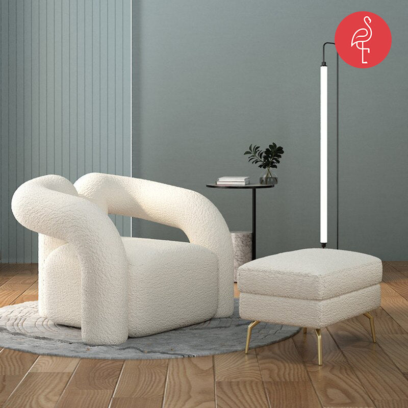 Haris Luxury Single Sofa Chair close-up - sofa - The Flamingo Life