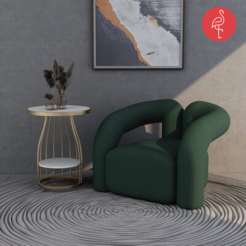 Haris Luxury Single Sofa Chair detail view - sofa - The Flamingo Life