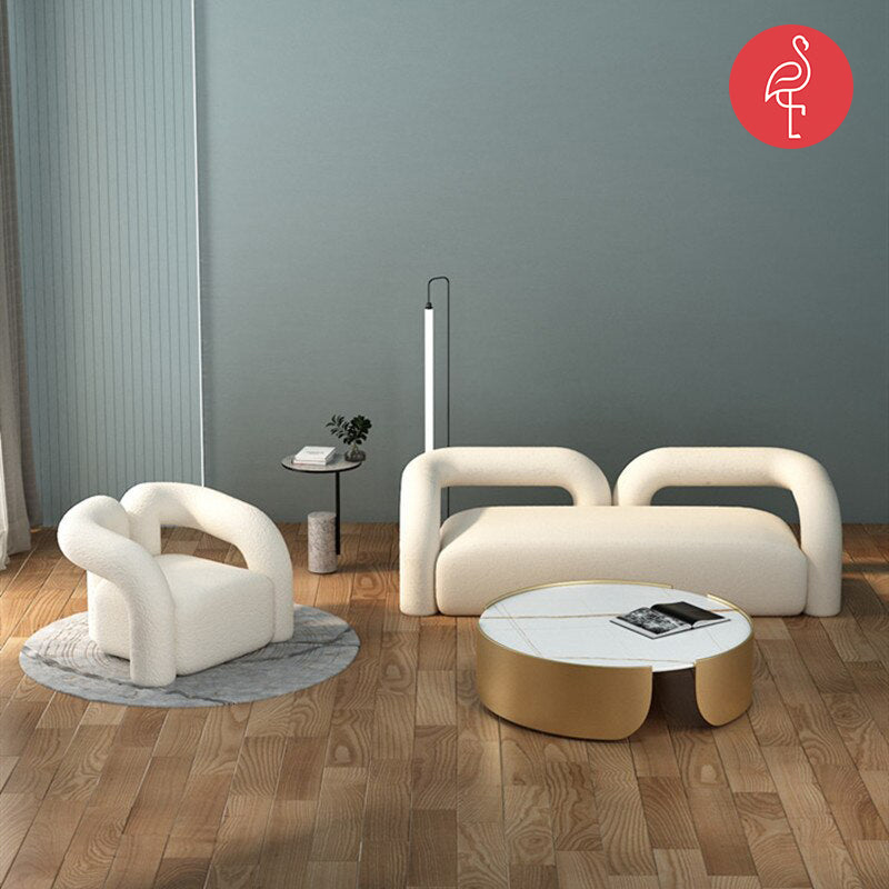 Haris Luxury Single Sofa Chair lifestyle view - sofa - The Flamingo Life