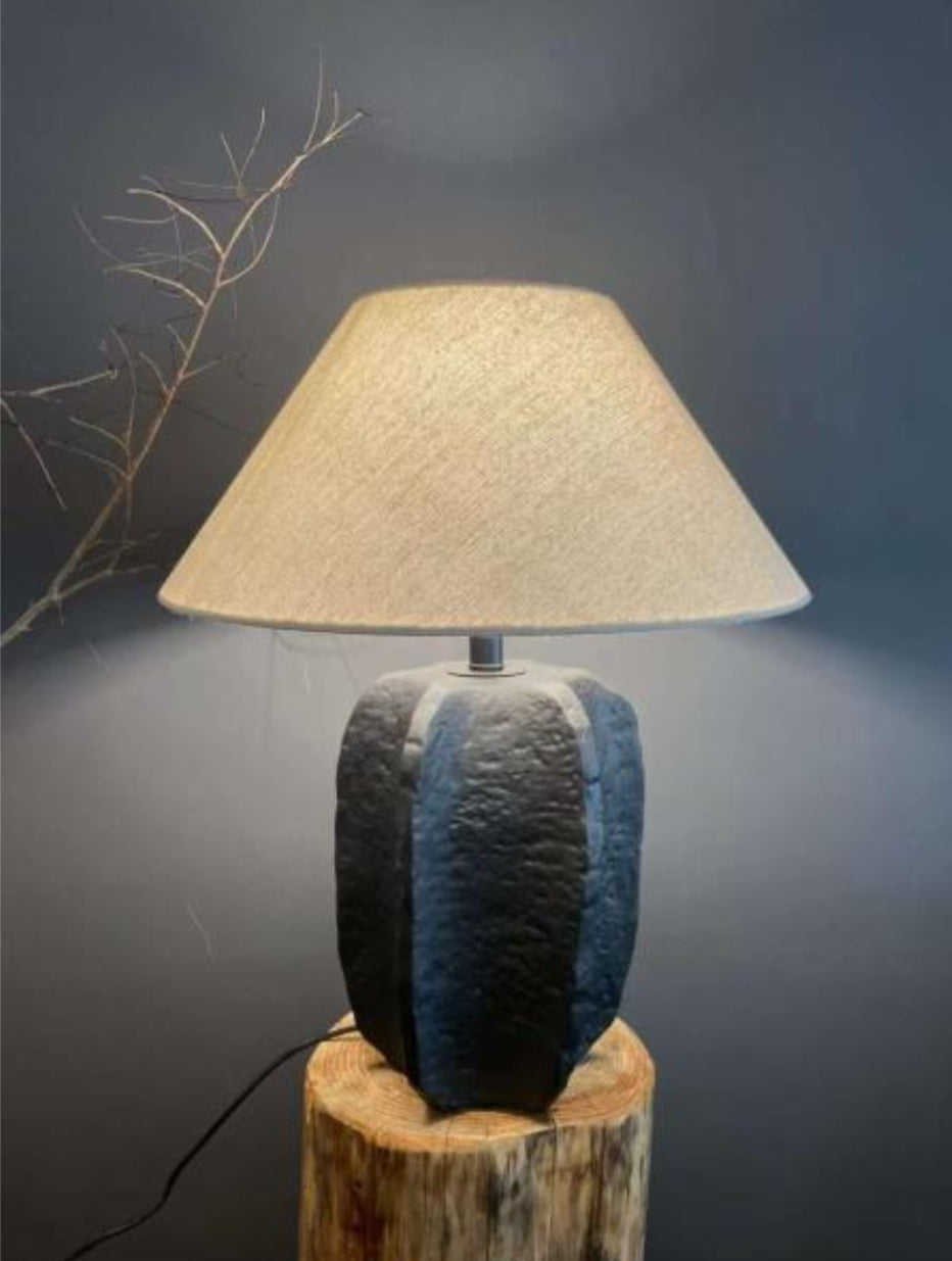 Shogun Bed Lamp Japanese Limited Collection – front view – luxury bedside lamp India – The Flamingo Life