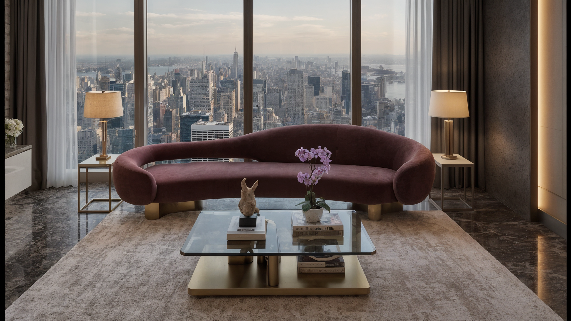 Sora Curved Sofa 3 Seater Suede – detail view – luxury curved sofa India – The Flamingo Life