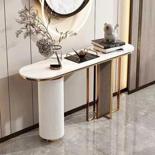 Stefania Marble Console Table - marble console table - The Flamingo Life