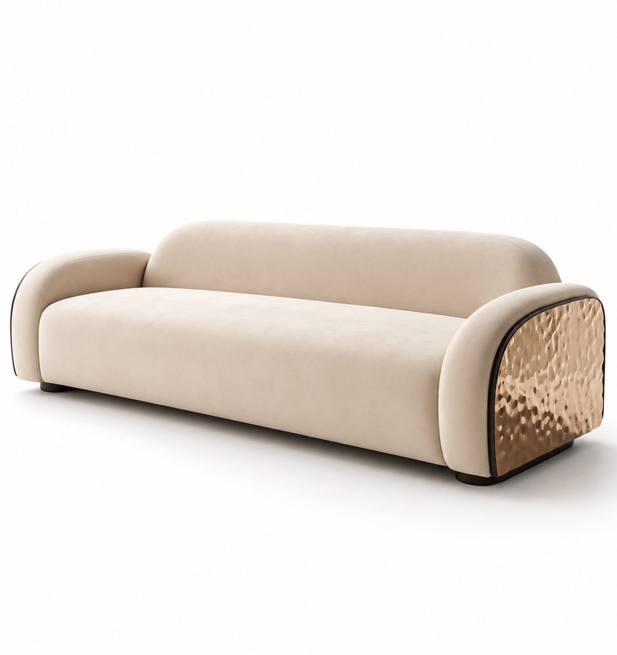 Mori Japandi Sofa | 3 Seater | Suede Fabric