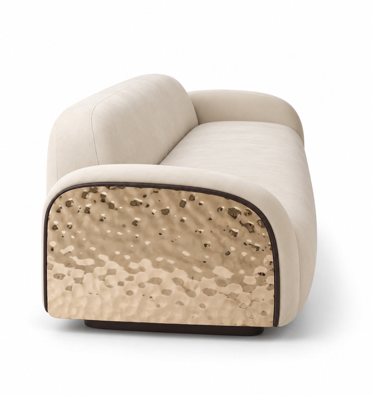 Mori Japandi Sofa | 3 Seater | Suede Fabric
