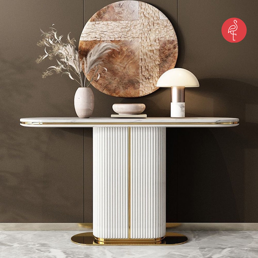 Tahiti Marble Console Table
